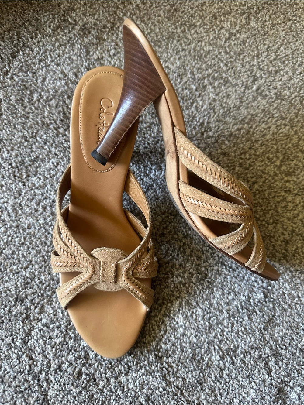 Cole Haan Tan Open-Toe mule Sandals